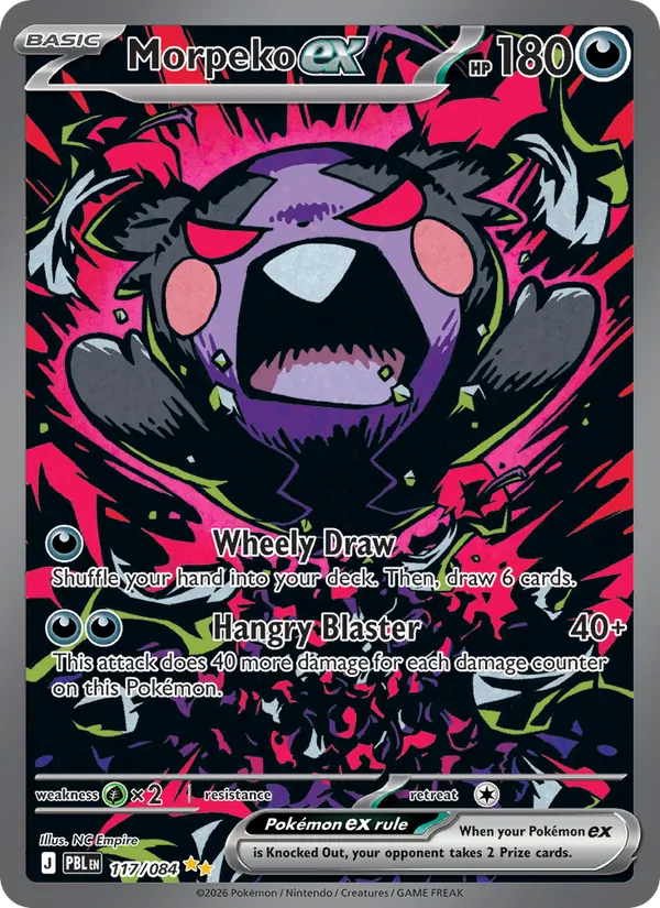 Morpeko ex 117/84 — Pitch Black Pokémon card