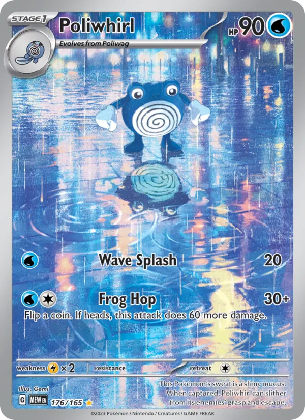 Poliwhirl 176/165 — 151 Pokémon card